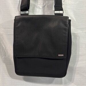 Calvin Klein Black Nylon Tablet Crossbody Bag